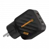 HAMMER RapidCharge 65W GaN-Netzteil - 2x USB-C PD, 1x USB-A QC, Schwarz