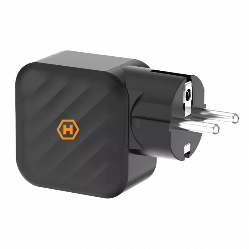 HAMMER RapidCharge 65W GaN-Netzteil - 2x USB-C PD, 1x USB-A QC, Schwarz