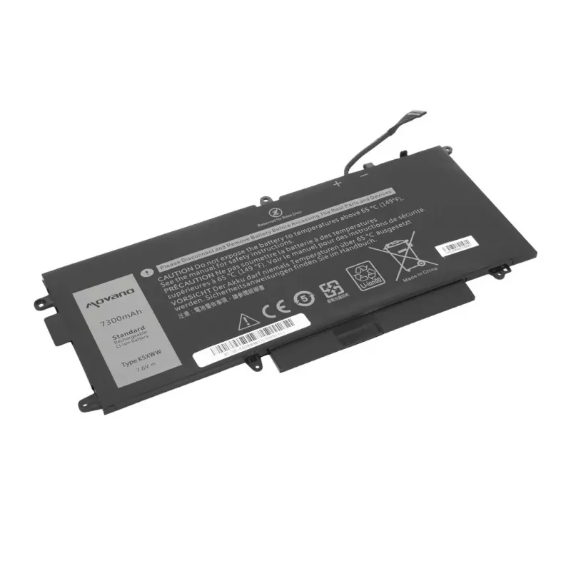 MOVANO Akku K5XWW für Dell Latitude 5289 7390 2-in-1 - 7300 mAh (55 Wh)