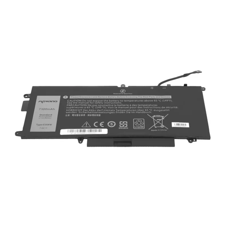MOVANO Akku K5XWW für Dell Latitude 5289 7390 2-in-1 - 7300 mAh (55 Wh)