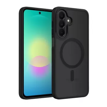 CRONG Matte MagSafe-Hülle für Samsung Galaxy A27 - Schwarz