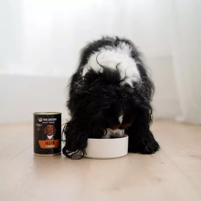 Paka Zwierzaka Seventh Heaven Hirsch mit Himbeere 400g Nassfutter für Hunde