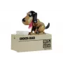LEAN TOYS Hund Sparschwein Roboter Münzfresser Spielzeug Geldbox Braun - Schwarz