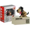 LEAN TOYS Hund Sparschwein Roboter Münzfresser Spielzeug Geldbox Braun - Schwarz