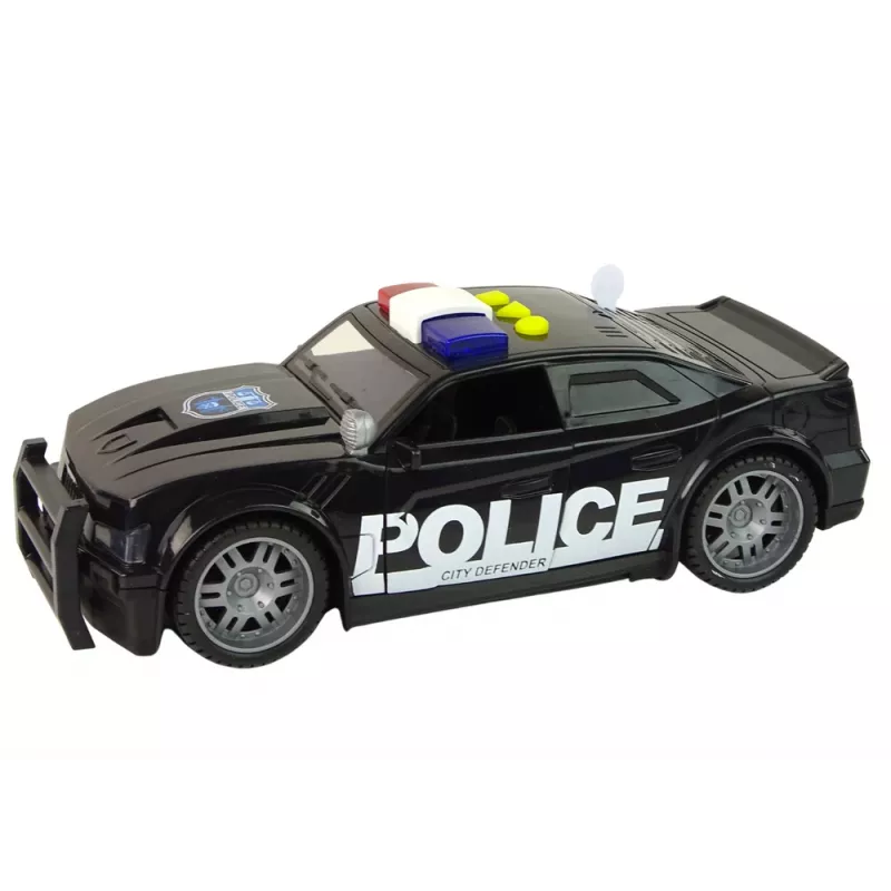 LEAN TOYS Polizeiauto 1:14 RC-Fahrzeug mit Lichtern und Sounds Schwarz