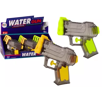 LEAN TOYS Kleine Wasserpistole Transparent Gelb Orange