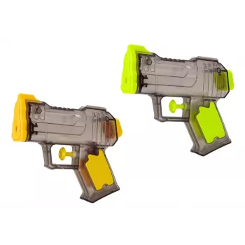 LEAN TOYS Kleine Wasserpistole Transparent Gelb Orange