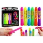 LEAN TOYS Gesichtsbemalungsset Neon Fluoreszierende Stifte 6 Stück