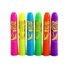 LEAN TOYS Gesichtsbemalungsset Neon Fluoreszierende Stifte 6 Stück