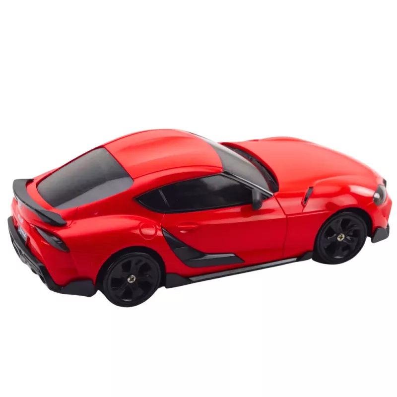 LEAN TOYS Drift-Sportwagen mit austauschbaren Rädern, ferngesteuert, RC 4WD, Rot, Maßstab 1:10