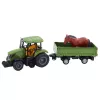LEAN TOYS RC-Fernsteuerung Traktor mit Anhänger und Pferd-Set - 2.4GHz, wiederaufladbar, Grün/Rot, ab 3 Jahren
