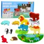 LEAN TOYS Balanced Animals Holzgeschicklichkeitsspiel 13-teilig