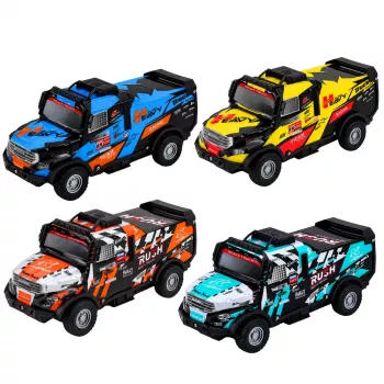 LEAN TOYS Offroad-Fahrzeug mit Reibungsantrieb, beleuchteter Karosserie und Geräuschen
