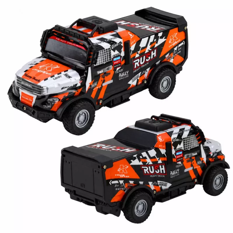 LEAN TOYS Offroad-Fahrzeug mit Reibungsantrieb, beleuchteter Karosserie und Geräuschen