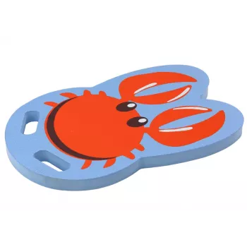 LEAN TOYS Crab Blue Schwimmbrett aus Schaumstoff für Kinder - EVA Kickboard, Auftriebshilfe, EN71