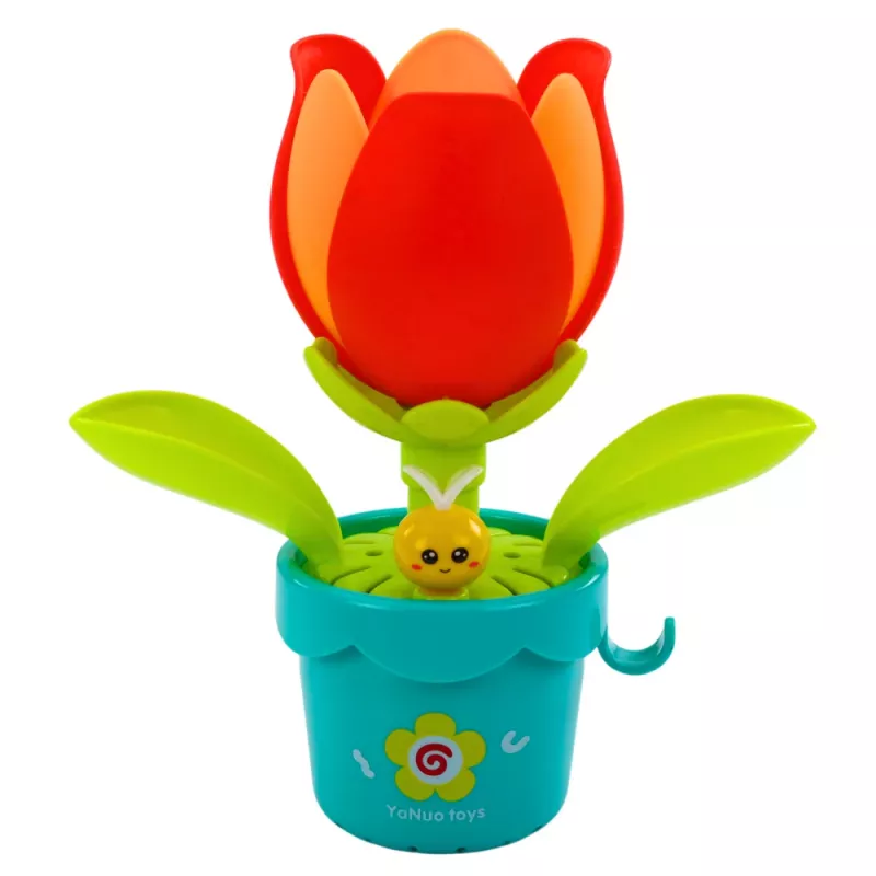 LEAN TOYS Interaktives Badespielzeug Gießkanne Blume, 1,5 L, verschiedene Farben