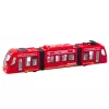 LEAN TOYS City Metro Straßenbahn mit Türen, Licht und Sound, Rot 1:16