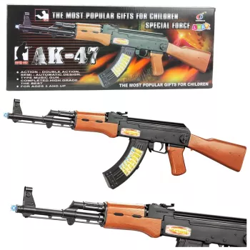 LEAN TOYS AK-47 Spielzeuggewehr für Kinder mit Licht und Sound 68,5 cm