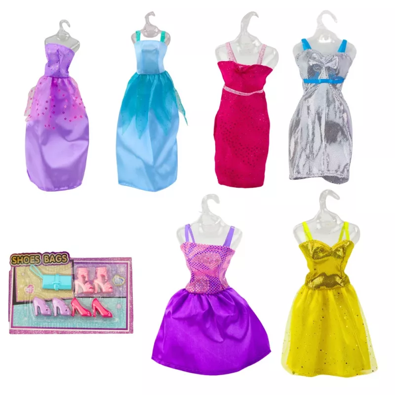 LEAN TOYS Anlily Collection Fashion Set Kleider Accessoires 17-teilig