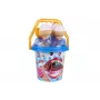 TECHNOK Ice Cream Sand Set Blau 5743 – 7-teiliges Strand- und Sandkasten-Spielzeug mit Schaufel, Eistüten und Formen