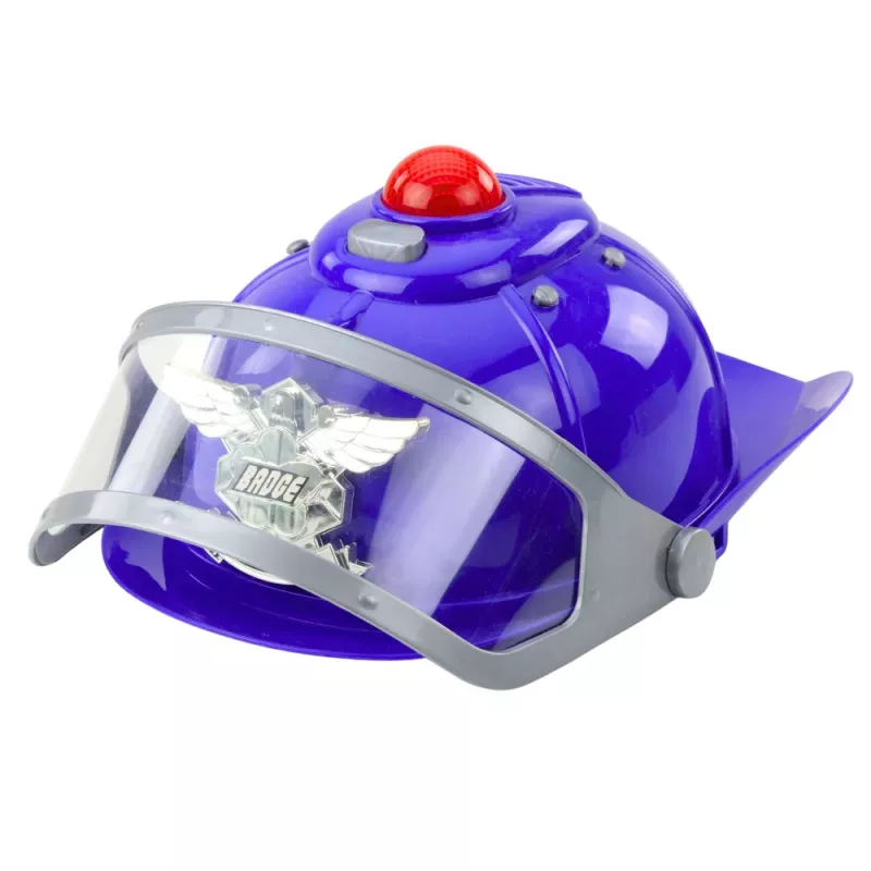 LEAN TOYS Polizei-Set für Kinder Helm Pistole Handschellen Zubehör 9 Teile