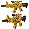 LEAN TOYS Spielzeuggewehr Tarnung Zielfernrohr Beweglicher Schalldämpfer Licht und Sound 54 cm