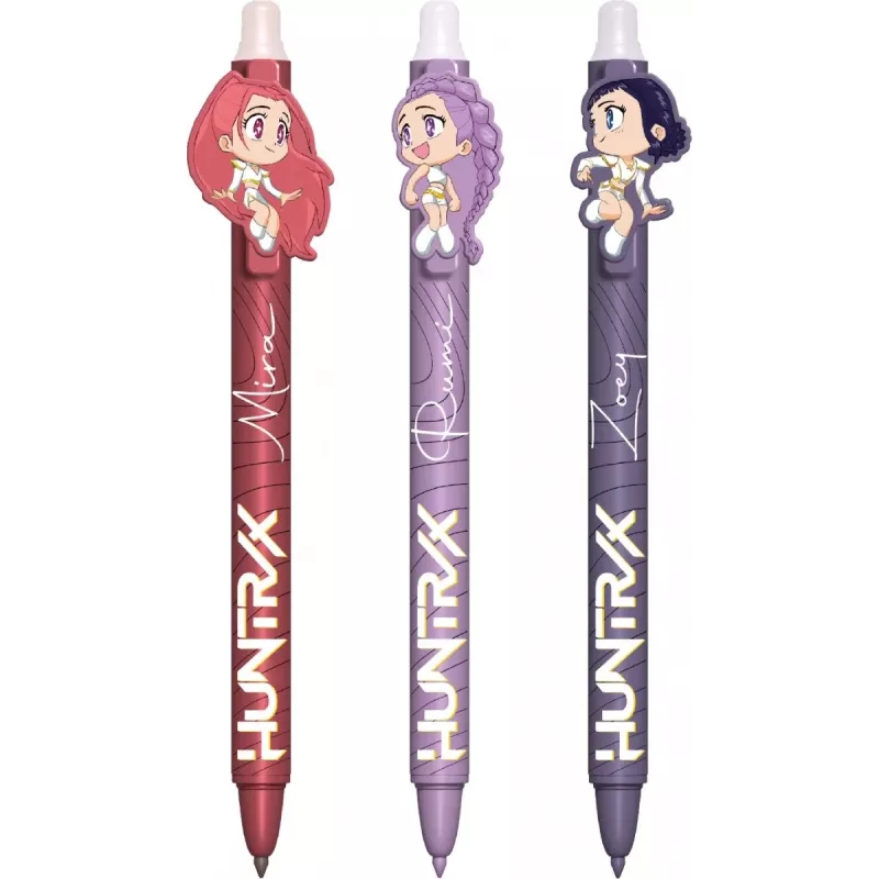 KIDS K-Pop Demon Hunters Gelstift-Set 3er-Pack | 0,7 mm verschiedene Farben