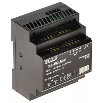 GLP Schaltnetzteil DL2-100-24-U – 100W 24V Hutschienen-Industrienetzteil