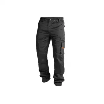 ACTIFLEXTROUSERS 58 - 4-Wege-Stretch-Arbeitshose mit CORDURA®-Verstärkungen, KneeGuard™-System, Schwarz, Größe 58