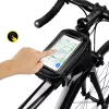 WILDMAN Bike Holder Case M E2 1L Schwarz - Lenkertasche für Smartphone, spritzwassergeschützt, Touchscreen-kompatibel, 1L Stauraum