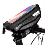 WILDMAN Bike Holder Case S E1 1L Schwarz – Kompakte Fahrrad-Rahmentasche mit Klettverschlüssen