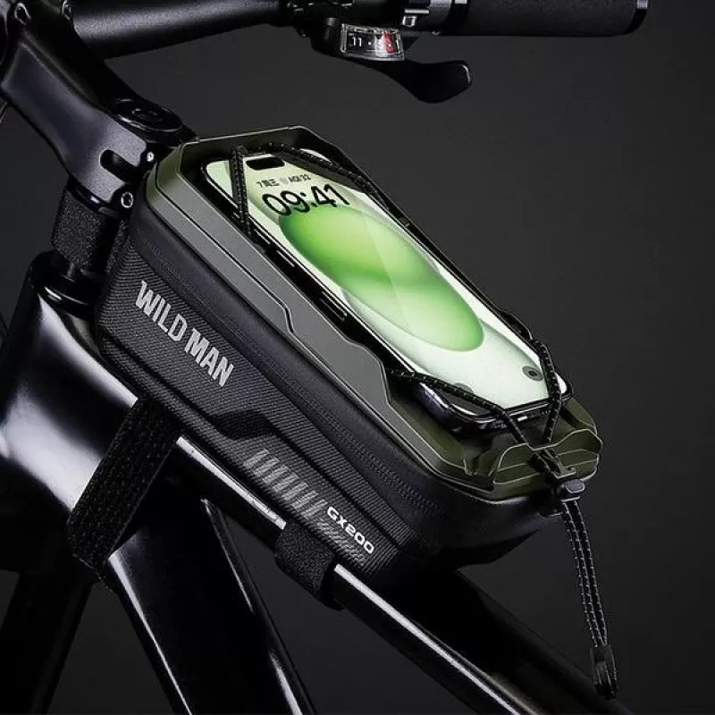 WILDMAN GX200 Fahrrad-Rahmentasche Gehäuse Schwarz Fahrradhalter