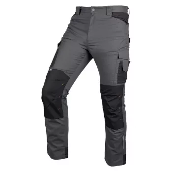 NEO TOOLS 81-350-2-XL Mix&Match Arbeitshose, Canvas mit Cordura-Verstärkungen, Grau-Schwarz, Größe XL