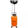 NEO TOOLS 10-810 Mobiler Ölauffangwagen, Schwerkraft, 70 L Tank, pneumatische Entleerung, 420 mm Auffangschale, höhenverstellbar 1000-1600 mm
