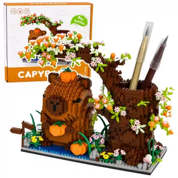 LEAN TOYS Capybara Bauklötze Baum Stifthalter 1800 Teile