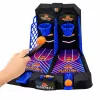 LEAN TOYS Mini Tischbasketball Doppel-Geschicklichkeitsspiel für 2 Spieler mit Punktezählung
