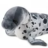 LEAN TOYS Realistisches Robben-Plüschtier Kuscheltier, Grau, 50 cm