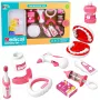 LEAN TOYS Kleines Zahnarzt-Set mit vibrierender Zahnbürste, Pink, 15 Teile