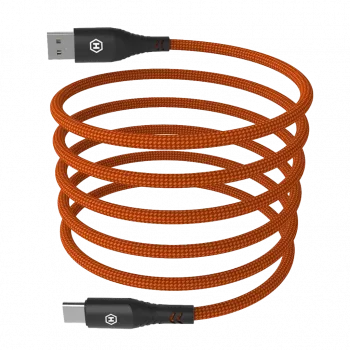 HAMMER USB-A auf USB-C Kabel 1,2 m Schwarz 480Mbps Laden & Daten