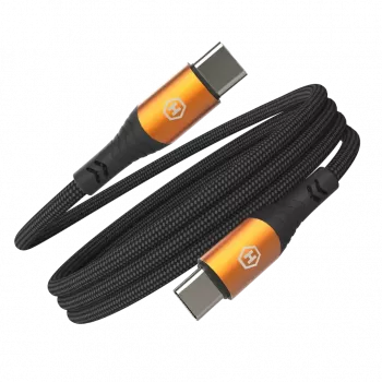 HAMMER USB-C auf USB-C Kabel 1,2 m 60 W PD Schnellladen & Datensynchronisation Schwarz