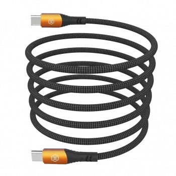 HAMMER USB-C auf USB-C Kabel 1,2 m 60 W PD Schnellladen & Datensynchronisation Schwarz