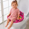 LEAN TOYS Weicher Toilettensitzbezug für Kinder mit Griffen, Pink, für Kleinkinder von 18 Monaten bis 4 Jahren