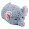 LEAN TOYS Plüsch-Elefant Maskottchen Kuscheltier weich klein grau 18 cm