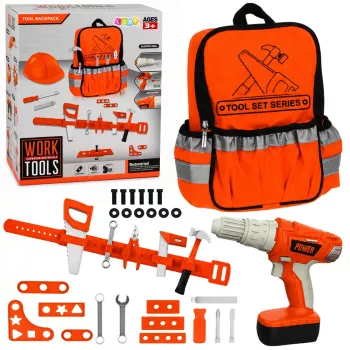 LEAN TOYS DIY Werkzeugrucksack Akku-Schraubendreher Gürtel