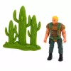 LEAN TOYS Dinosaurier-Jäger-Set Actionfiguren mit beweglichen Gliedern und Netz-Waffen-Zubehör