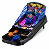 LEAN TOYS Mini Tisch Basketball Arcade-Spiel mit 3 Körben und Abschussvorrichtung