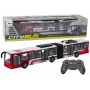 LEAN TOYS ferngesteuerter RC City Bus Rot und Weiß Maßstab 1:20