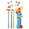 LEAN TOYS Golf-Set mit Trolley, Schlägern, Feld-Sportspiel, 20-teilig