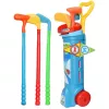 LEAN TOYS Golf-Set mit Trolley, Schlägern, Feld-Sportspiel, 20-teilig