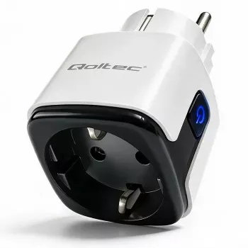 QOLTEC Smart WiFi Steckdose 16A mit Energiemonitoring und Timer